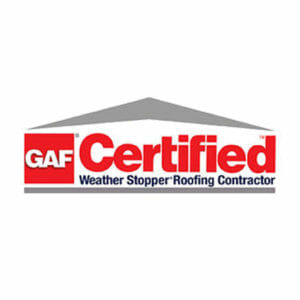 GAF certified weather stripper roofing contractor badge