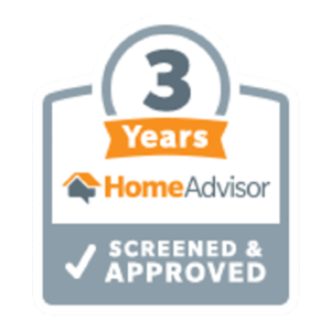 3 years screen and approved home advisor badge