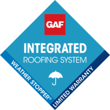 gaf integrated roofing system logo
