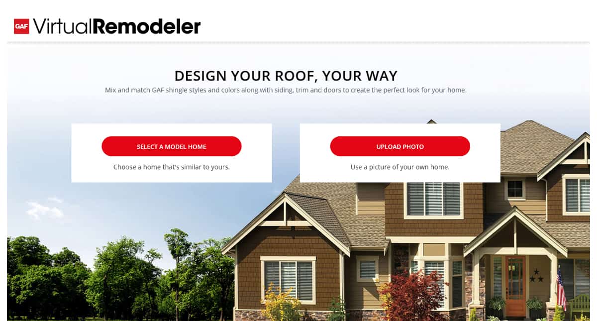 GAF Virtual Remodeler screenshot