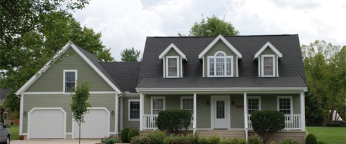 Home with Asphalt Shingles