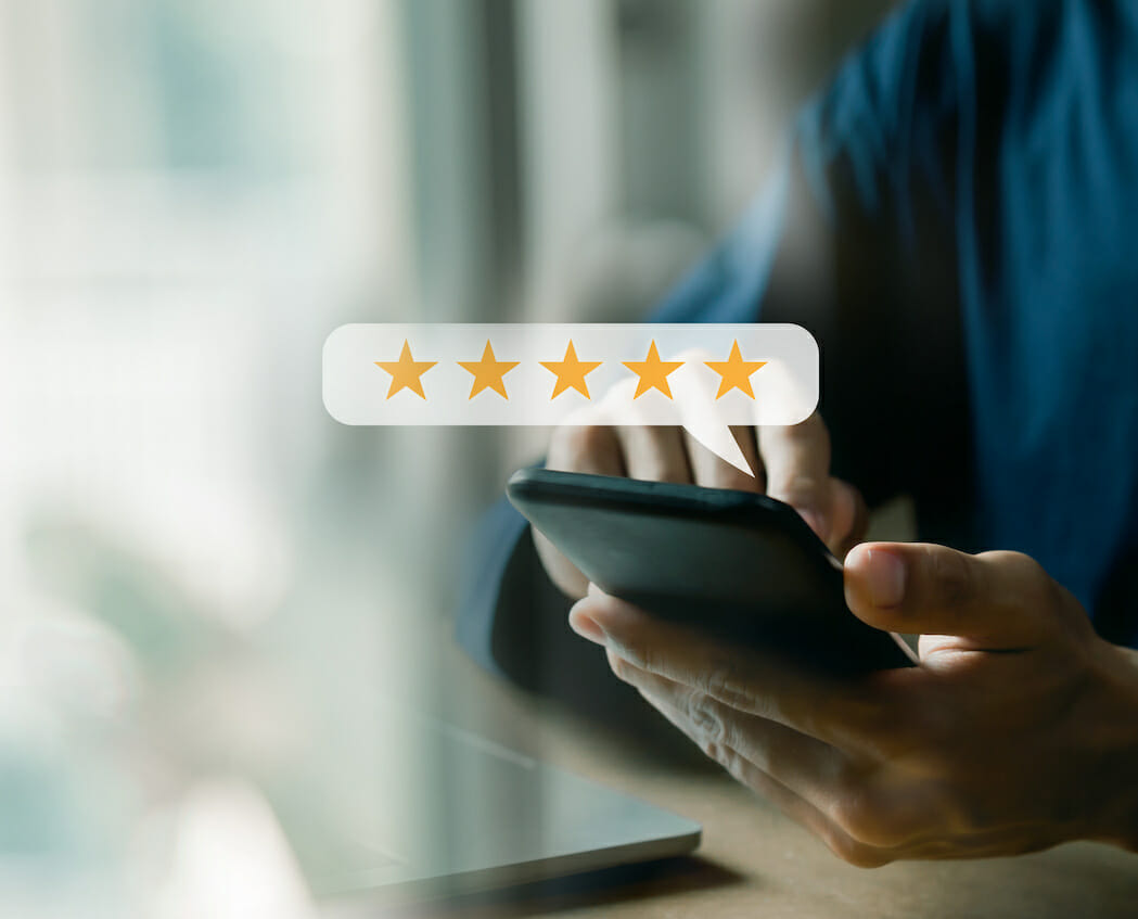 Customer services best excellent business rating experience. Satisfaction survey concept. user give rating to service experience on online application .